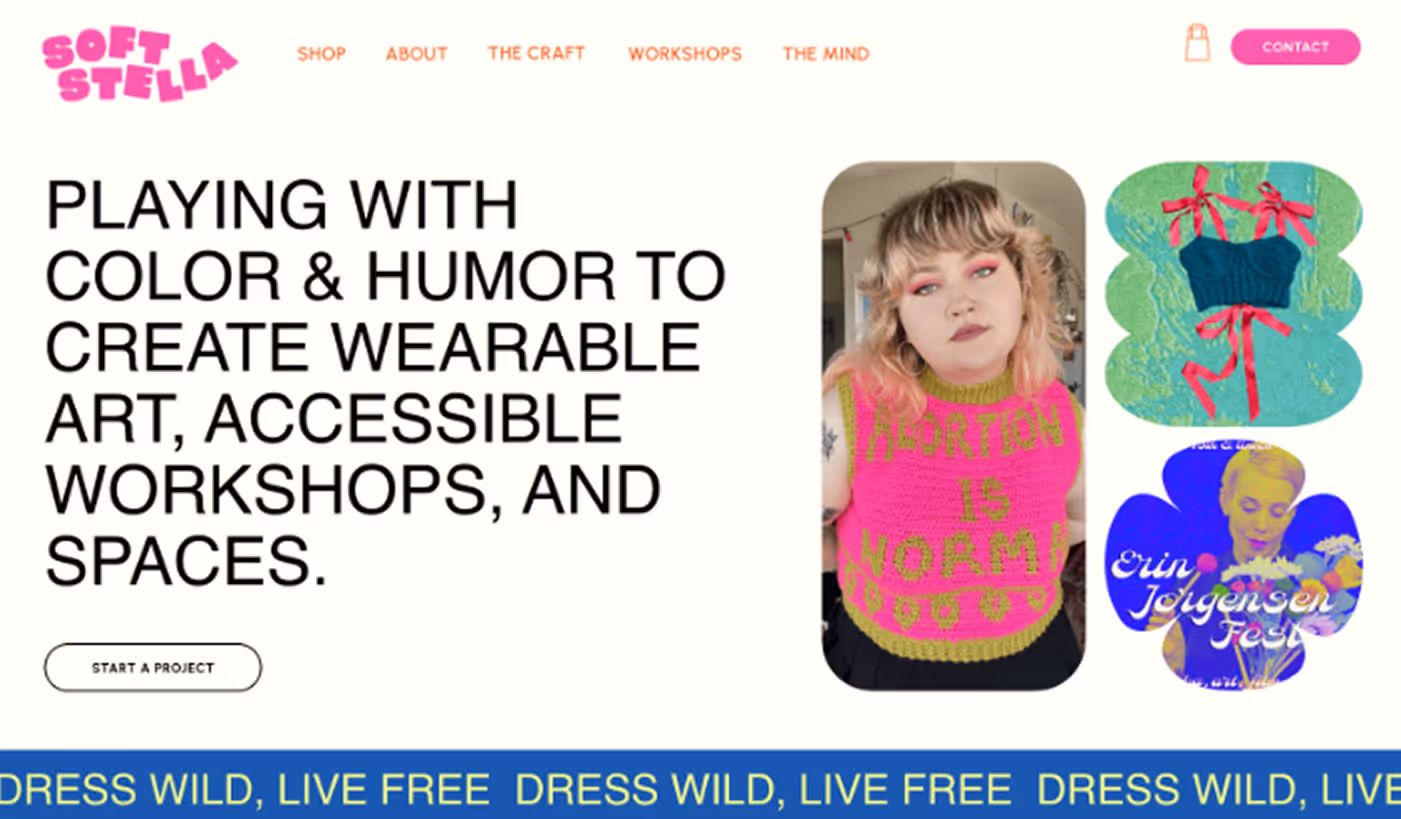 A screenshot of the Soft Stella website, developed by Jupiter.