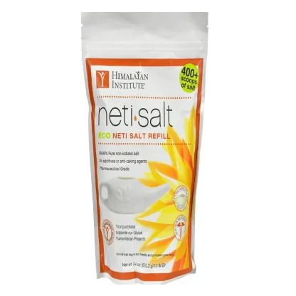 Himalayan Institute Neti Salt Eco refill pouch.