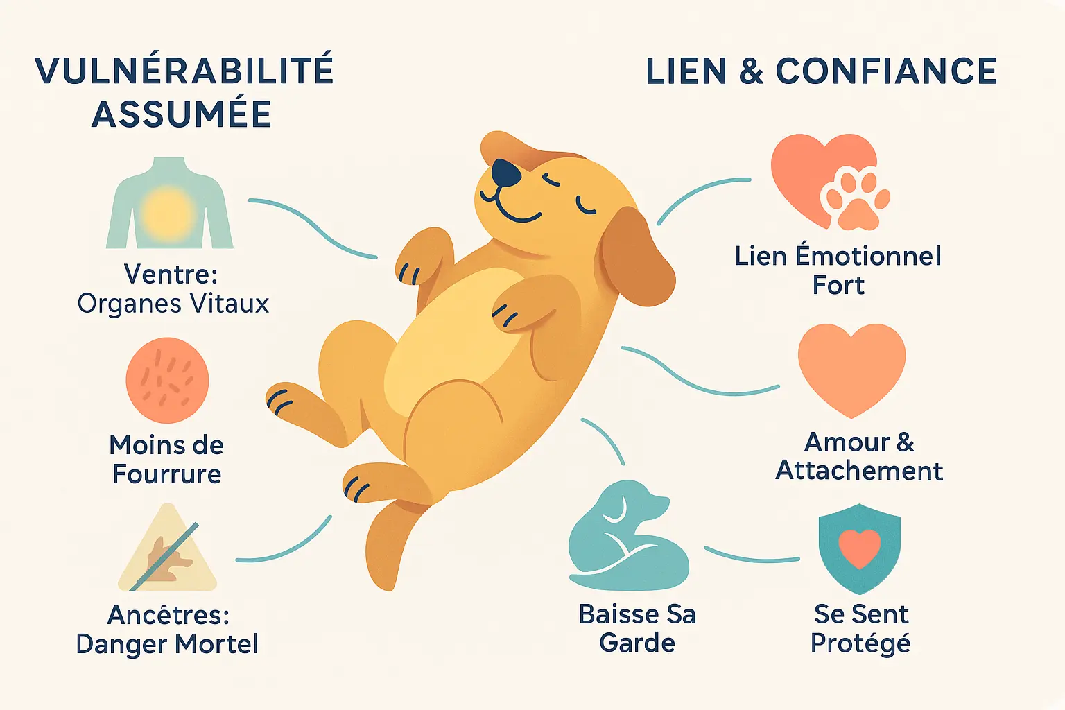 <strong>Chien dormant sur le dos</strong>