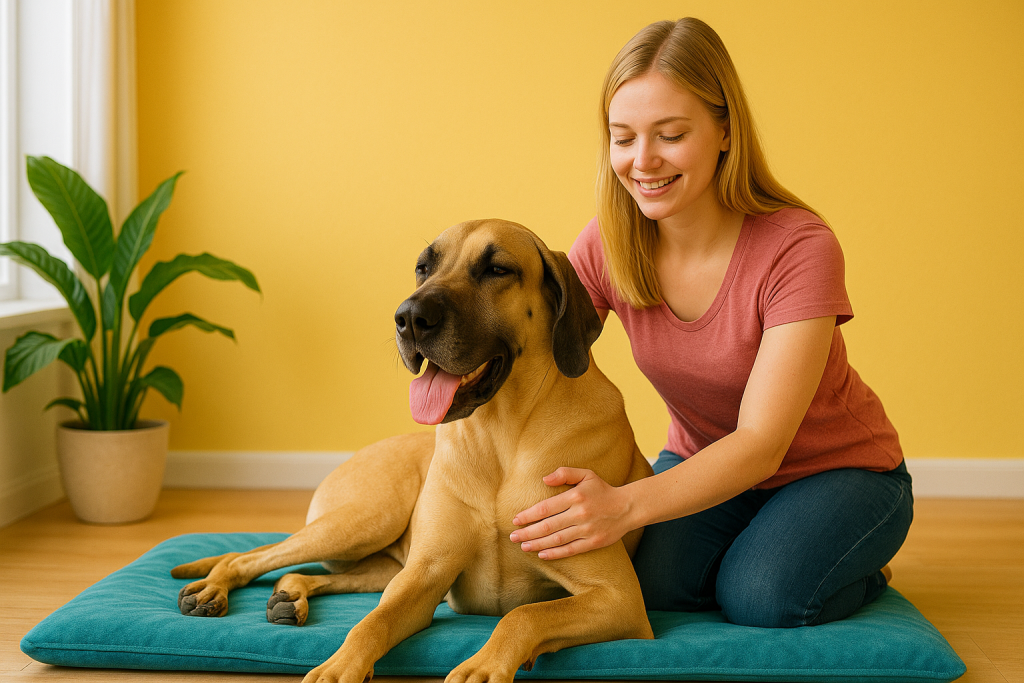 masser les grands chiens