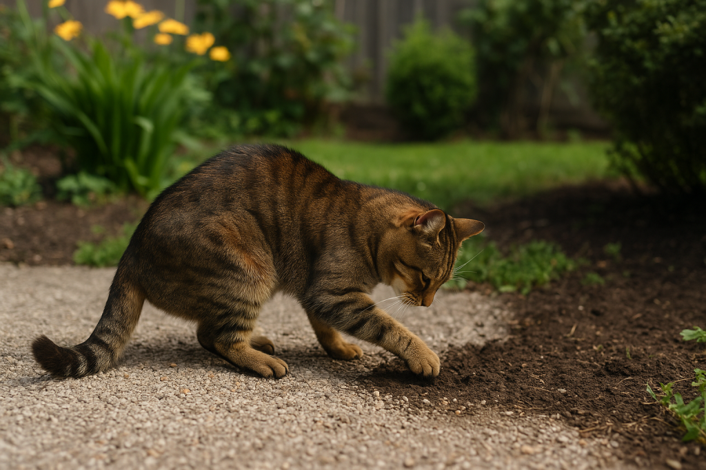 excréments chat des voisins