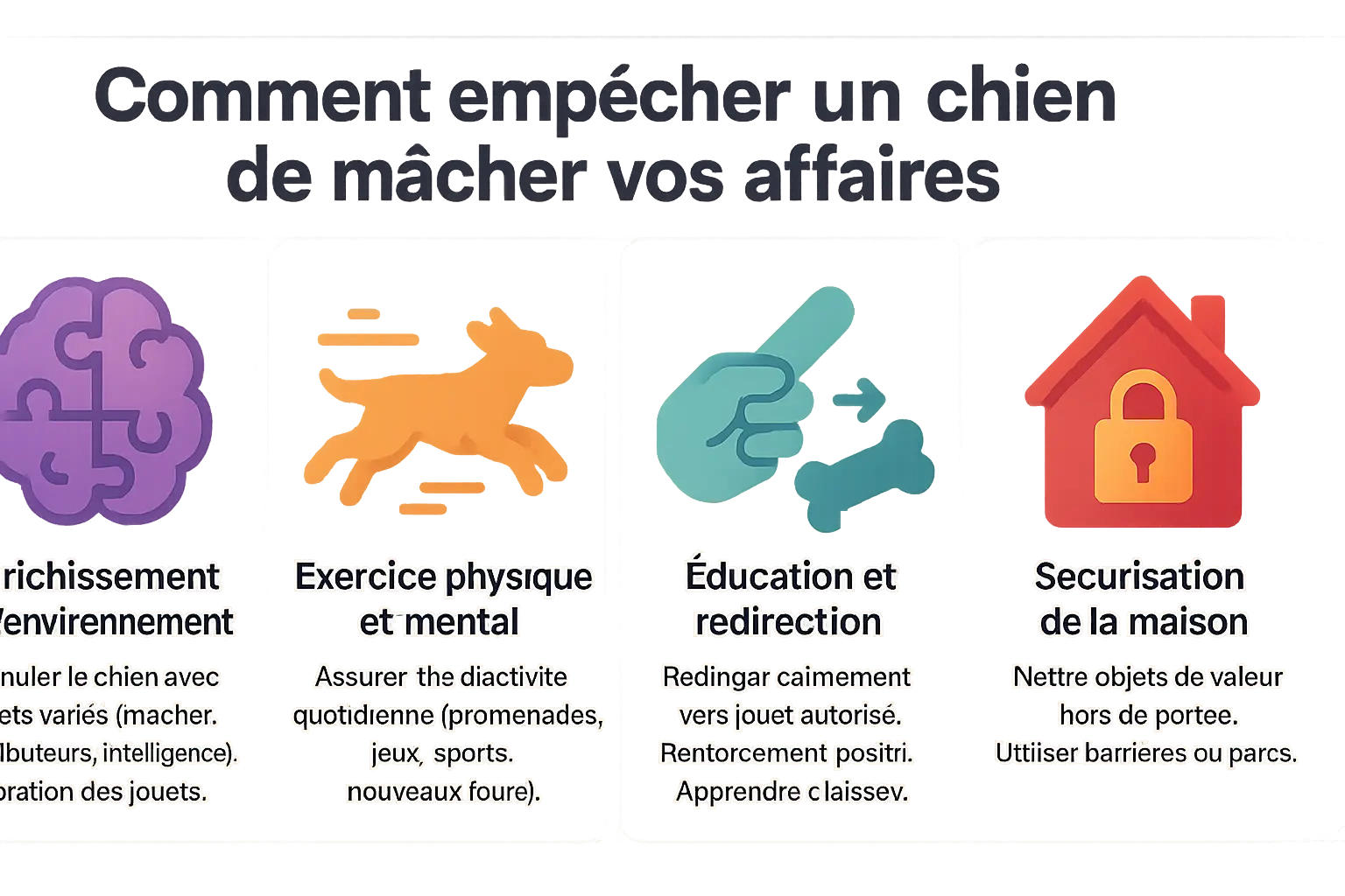 Comment empêcher un chien de mâcher les affaires