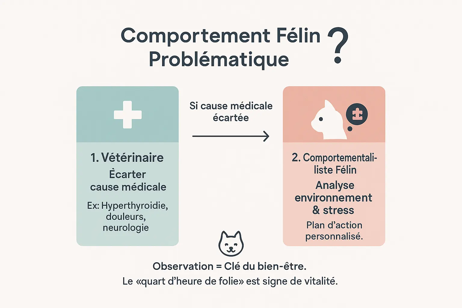 Illustration comportement félin