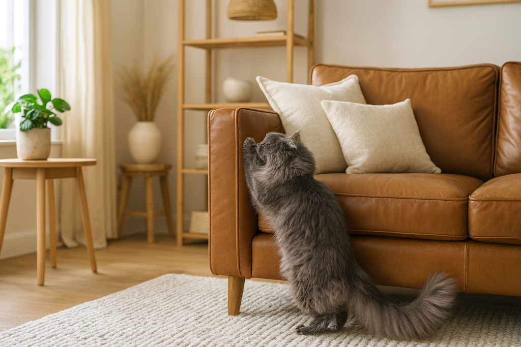 griffes chat canapé