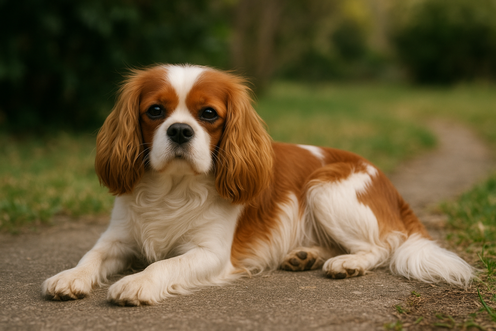 chien calme, cavalier King Charles