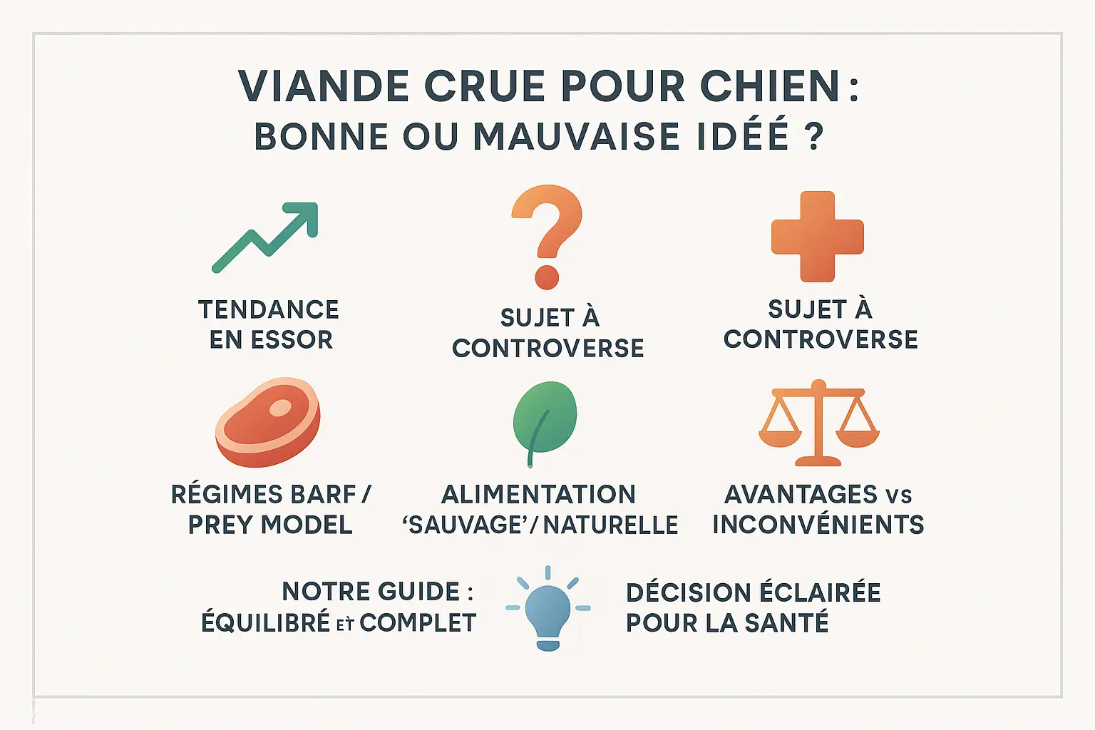Viande crue pour chien : avantages et risques