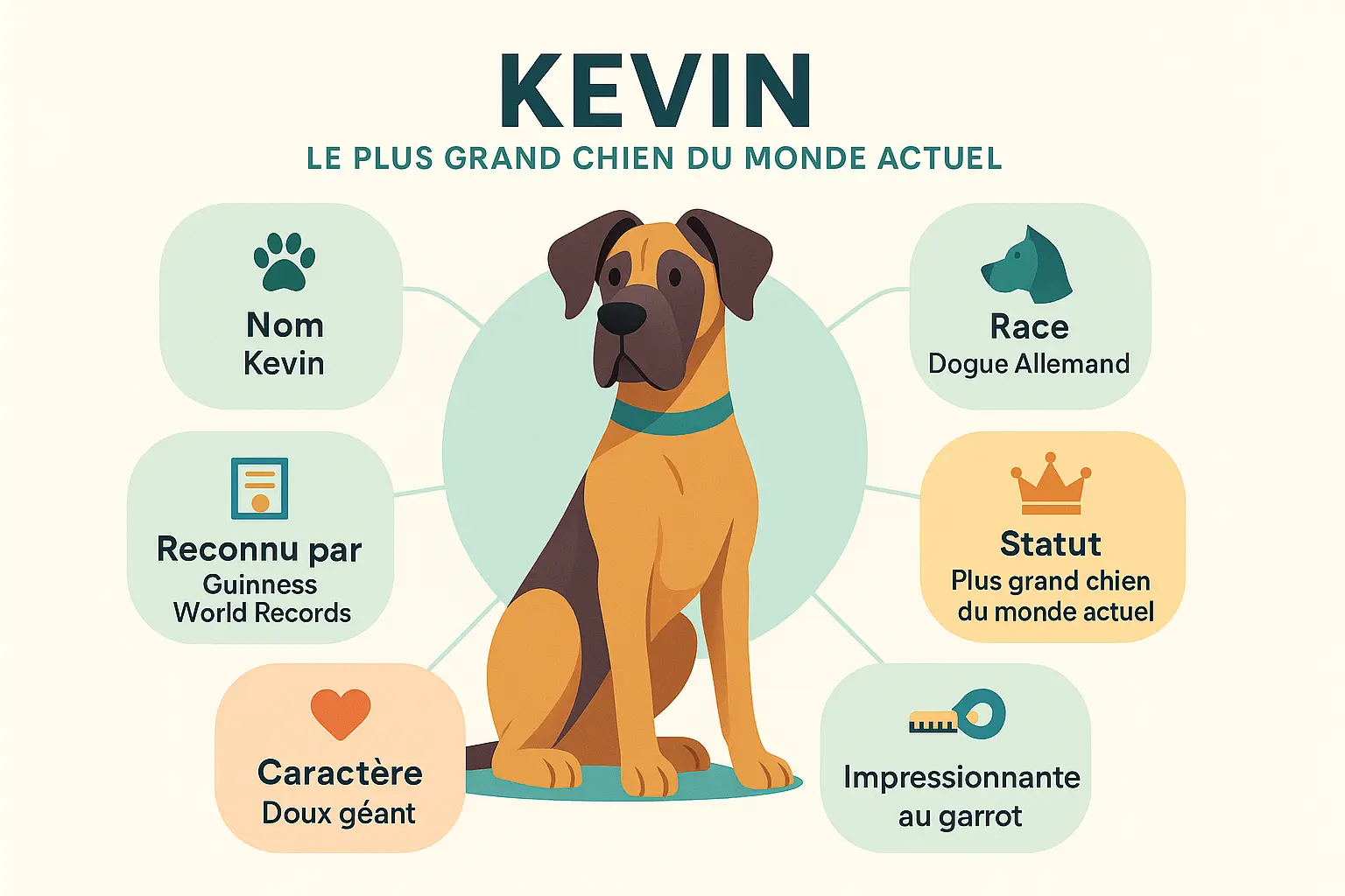 Kevin, <strong>le plus grand chien du monde actuel</strong>