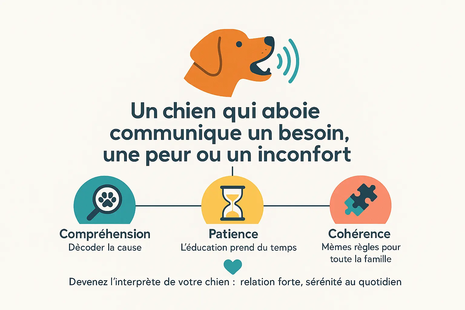 Illustration sur la compréhension du langage canin