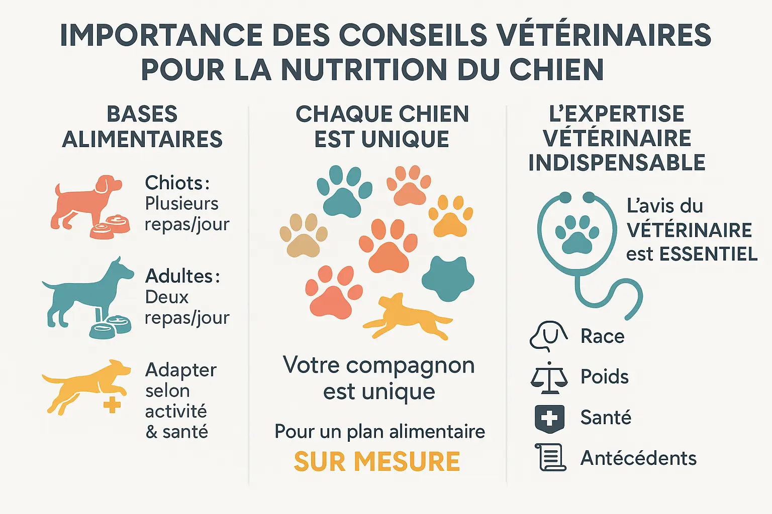 Illustration montrant un chien et un vétérinaire