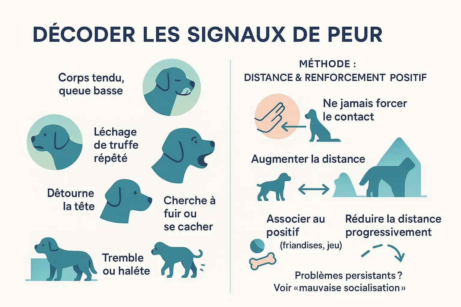 Signaux de peur chez le chiot