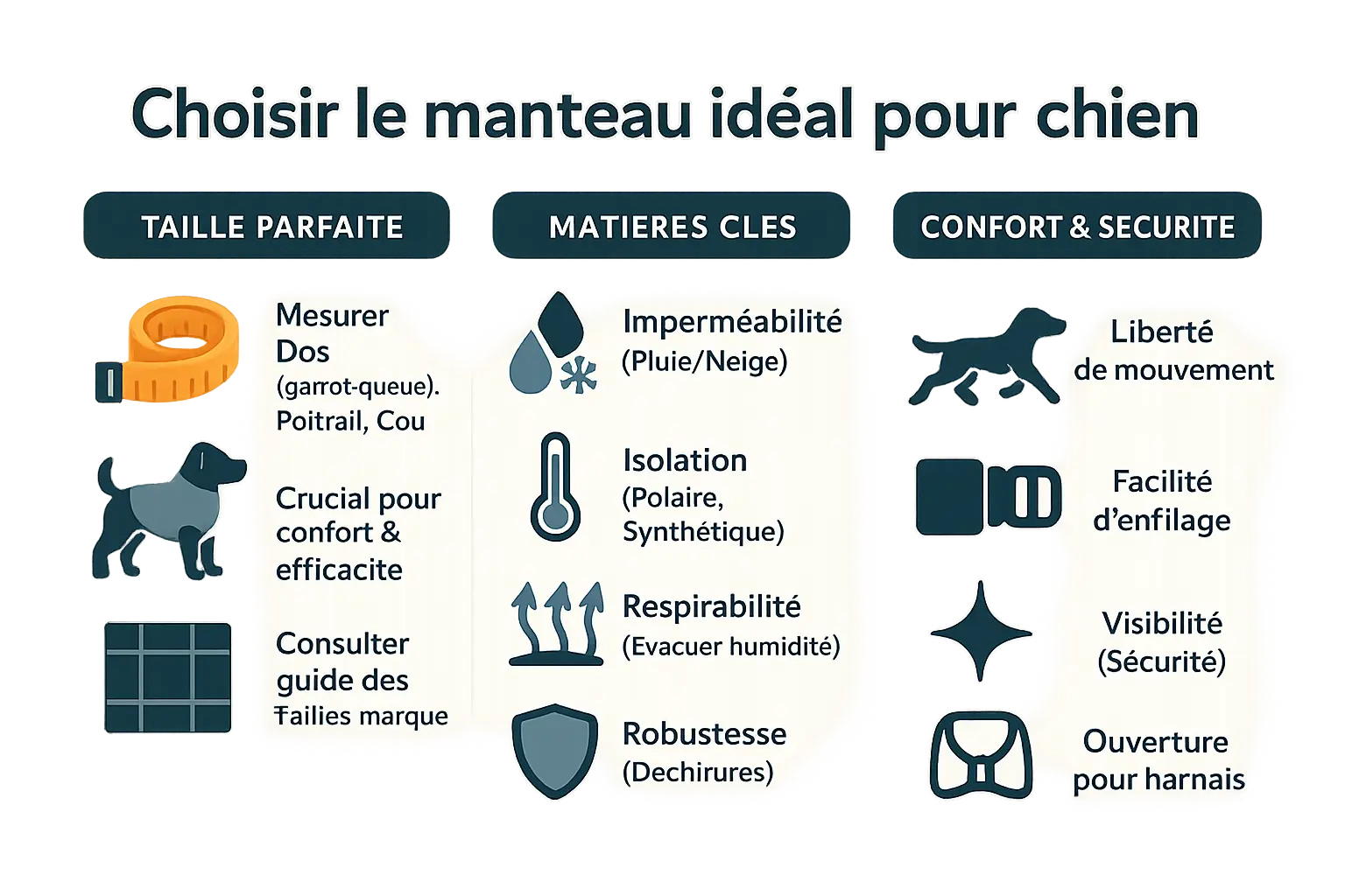 Choisir un manteau pour chien : taille, matière et confort