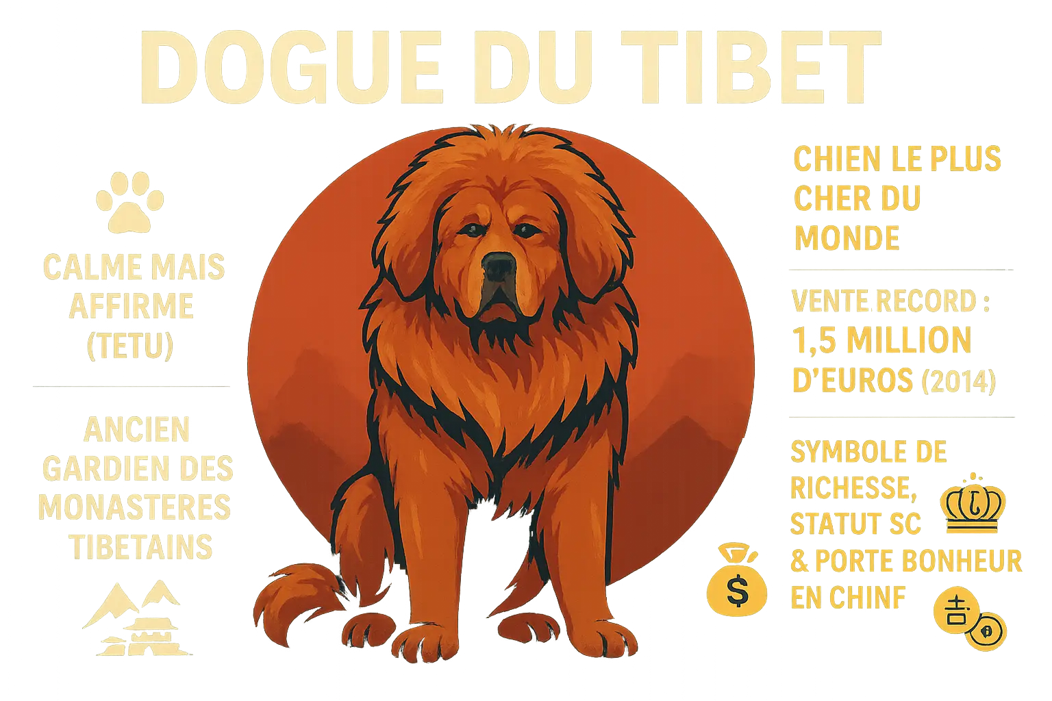 Dogue du Tibet, le chien le plus cher du monde