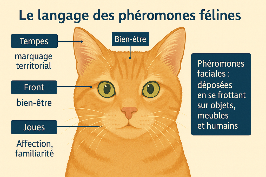 langage phéromones félines