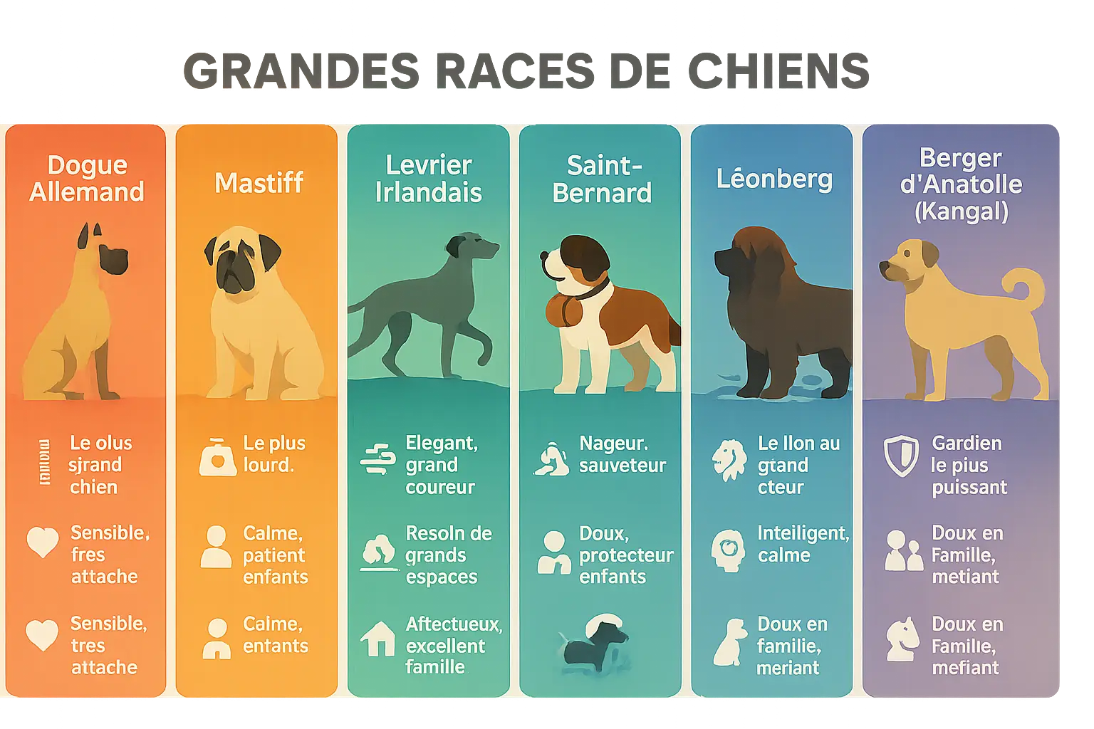 Grandes races de chiens