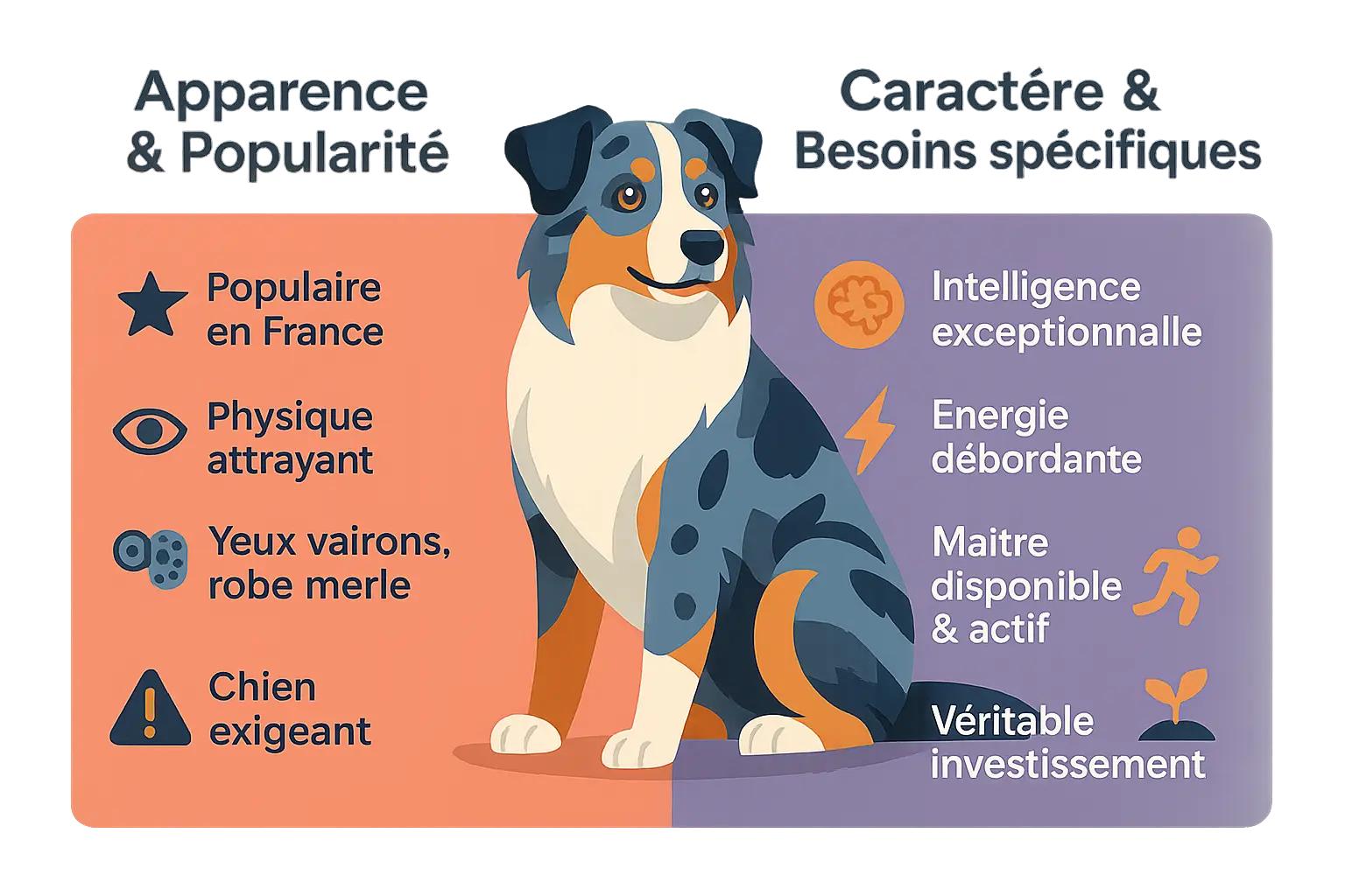 Berger australien jouant avec un frisbee