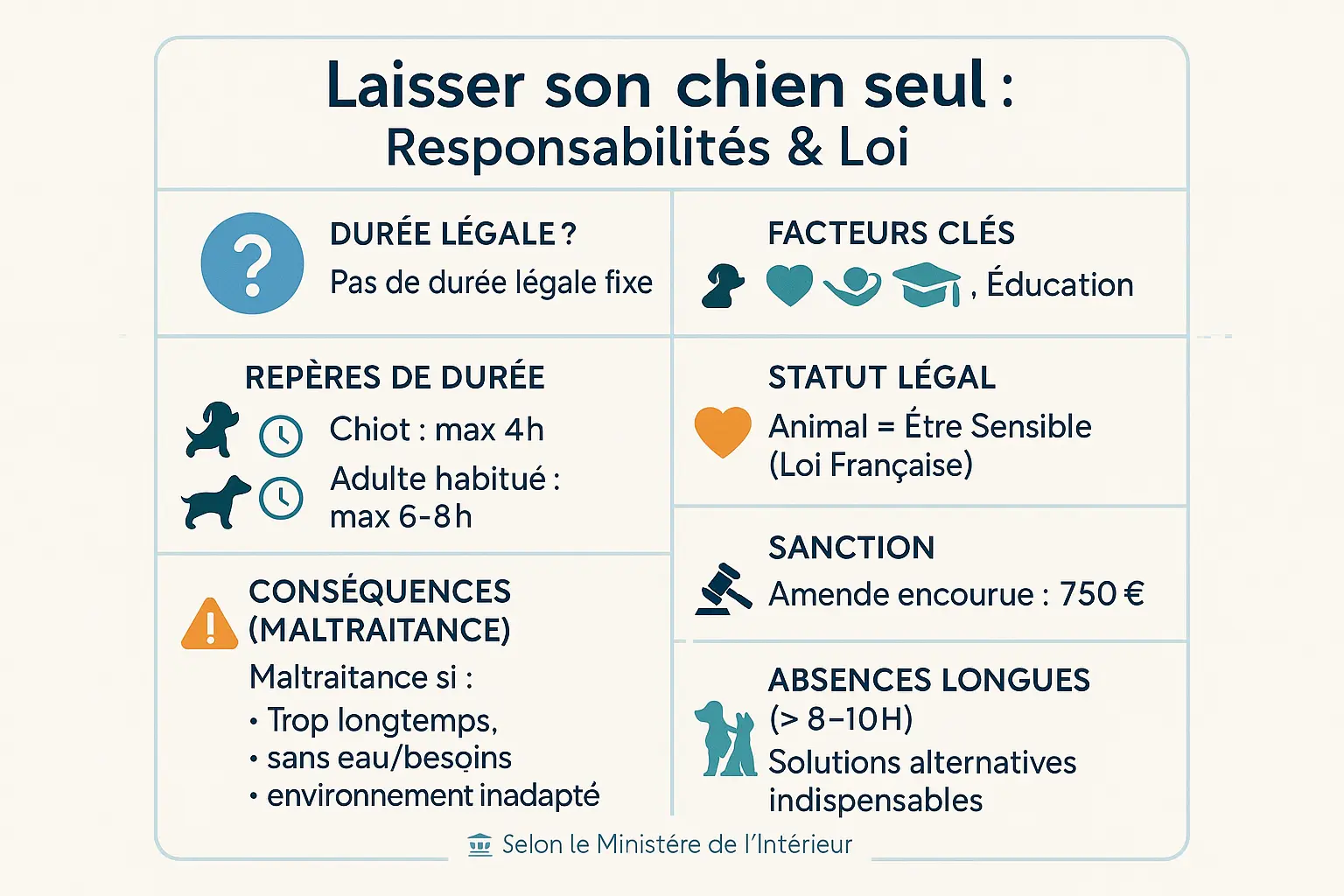 Chien seul à la maison