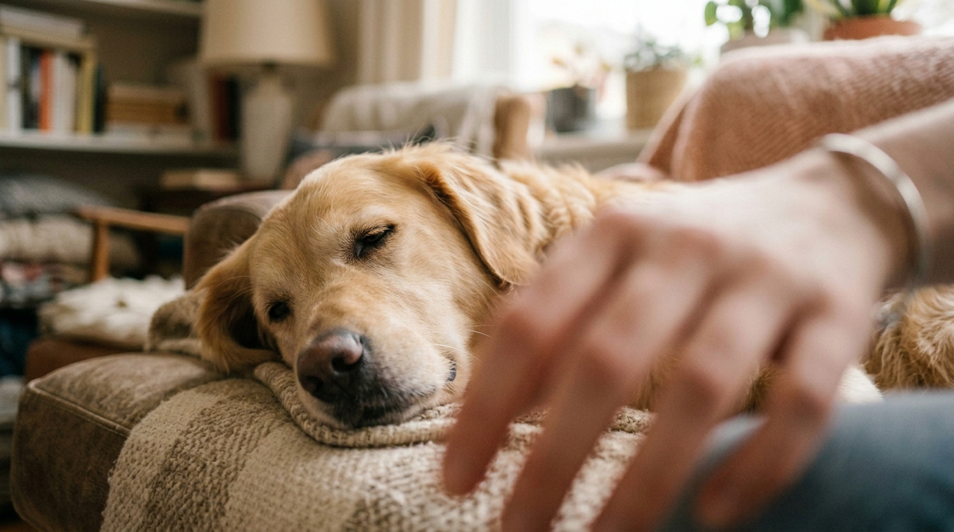 Massage canin apaisant