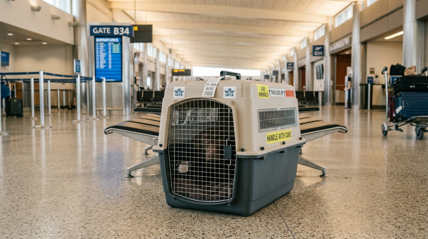 Caisse de transport IATA rigide pour chien