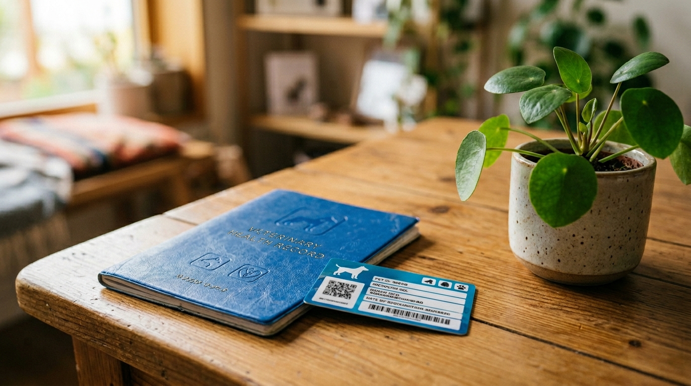 Carnet de santé et documents d'identification du chien