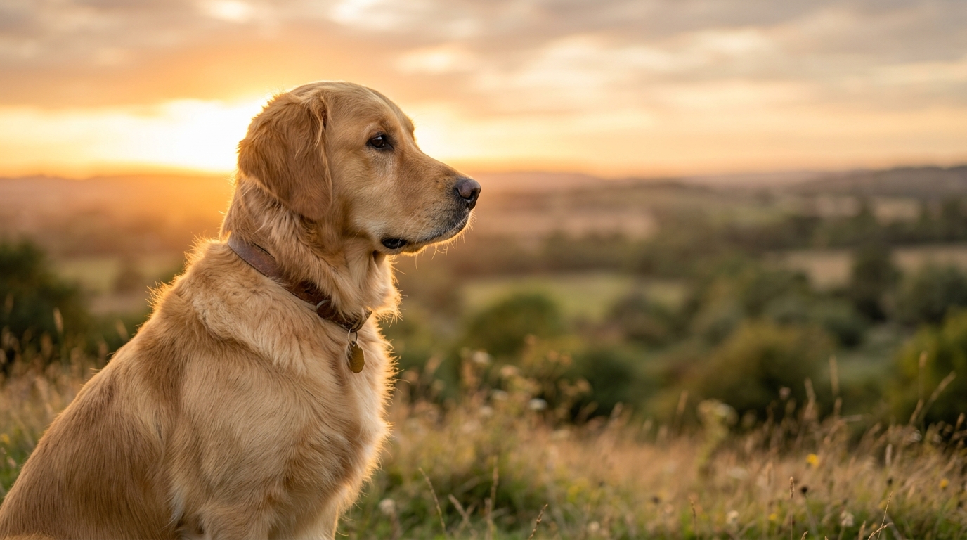 Profil de chien attentif observant son environnement