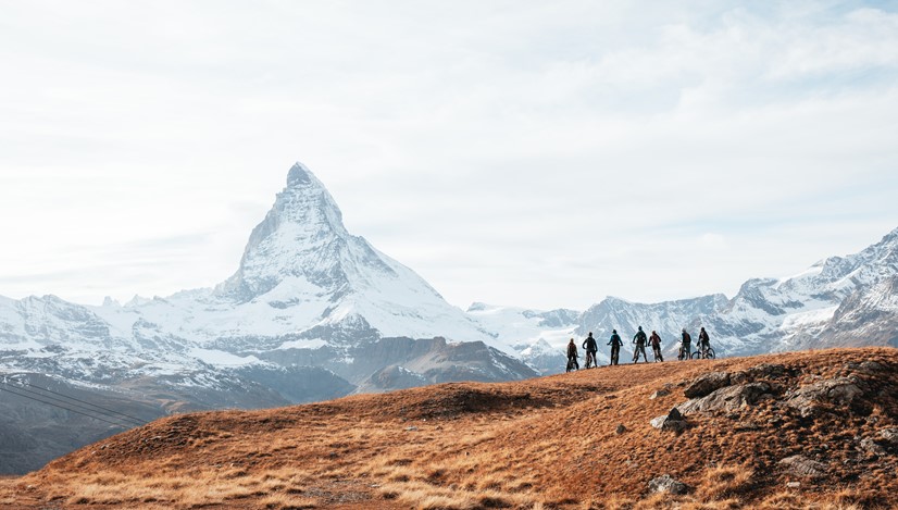 Taking in views of the iconic Matterhorn on the trails in Zermatt