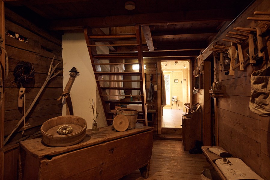 A rustic but cosy alpine chalet