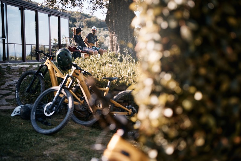 Sunset at a beautiful agriturismo in Tuscany