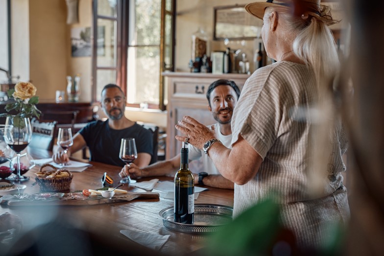 An after-ride wine tour and tasting at one of Piombino's local wineries is the perfect way to end the day