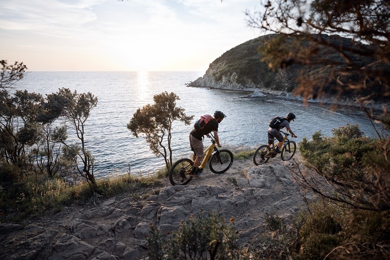 Riding along sun-kissed trails in Piombino