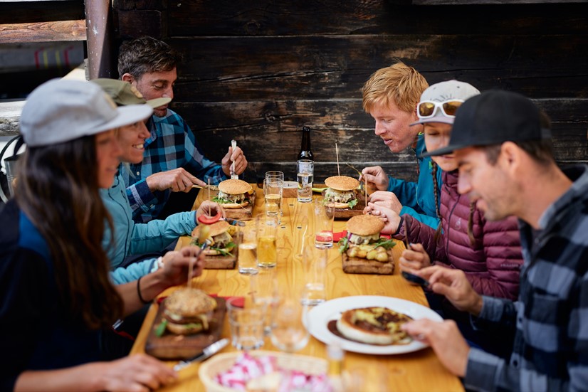 Enjoying a delicious meal in one of Chur's delicious cafés