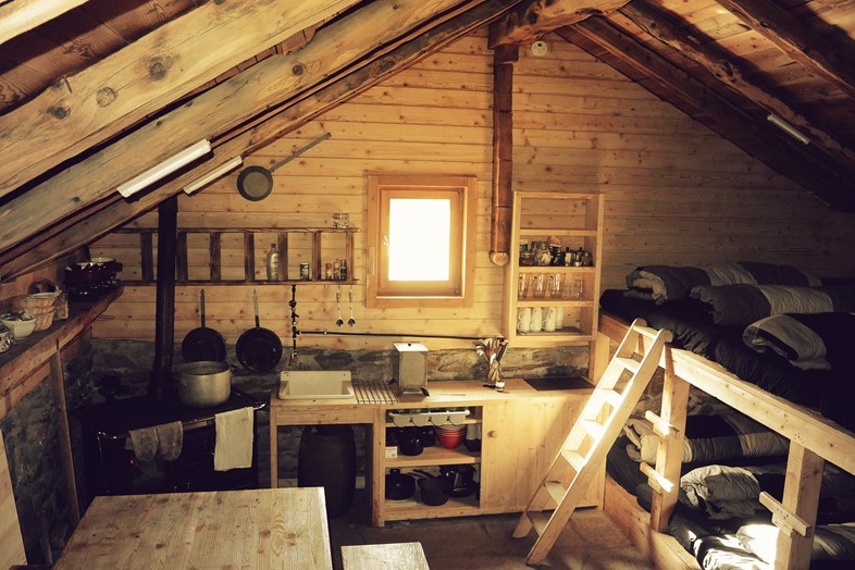 This alpine cabin offers a truly immersive slow travel experience