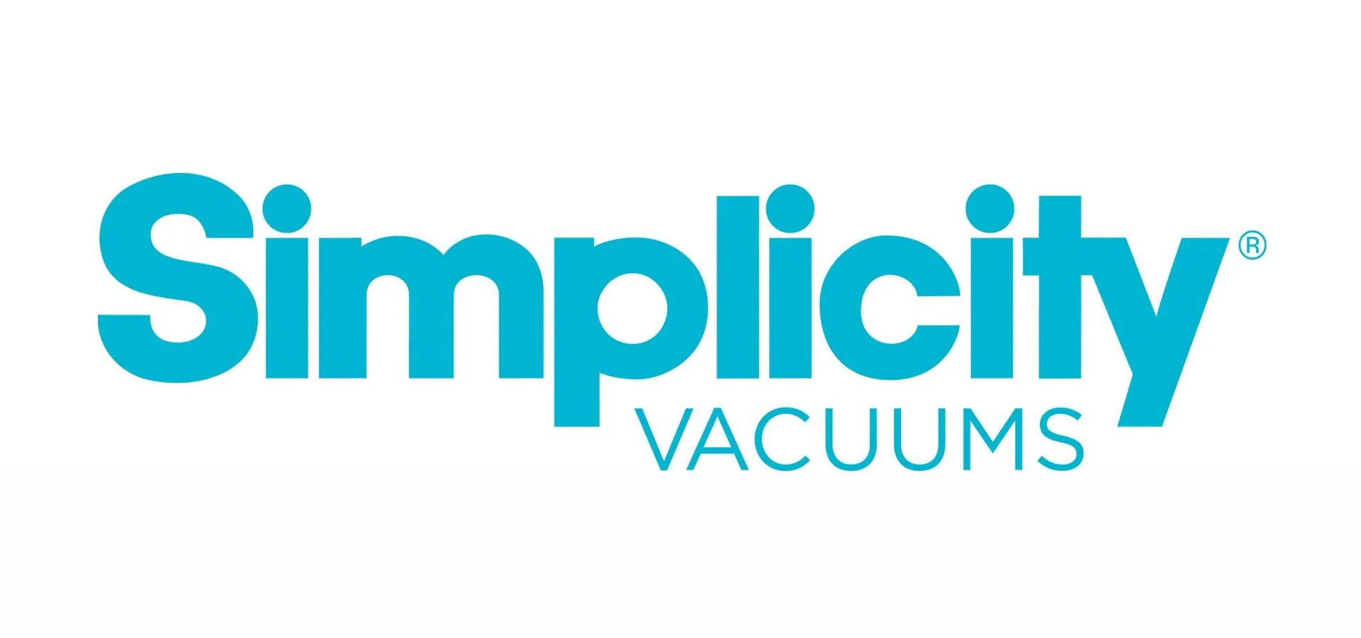 Simplicity Vacuums logo in blue text on a white background.