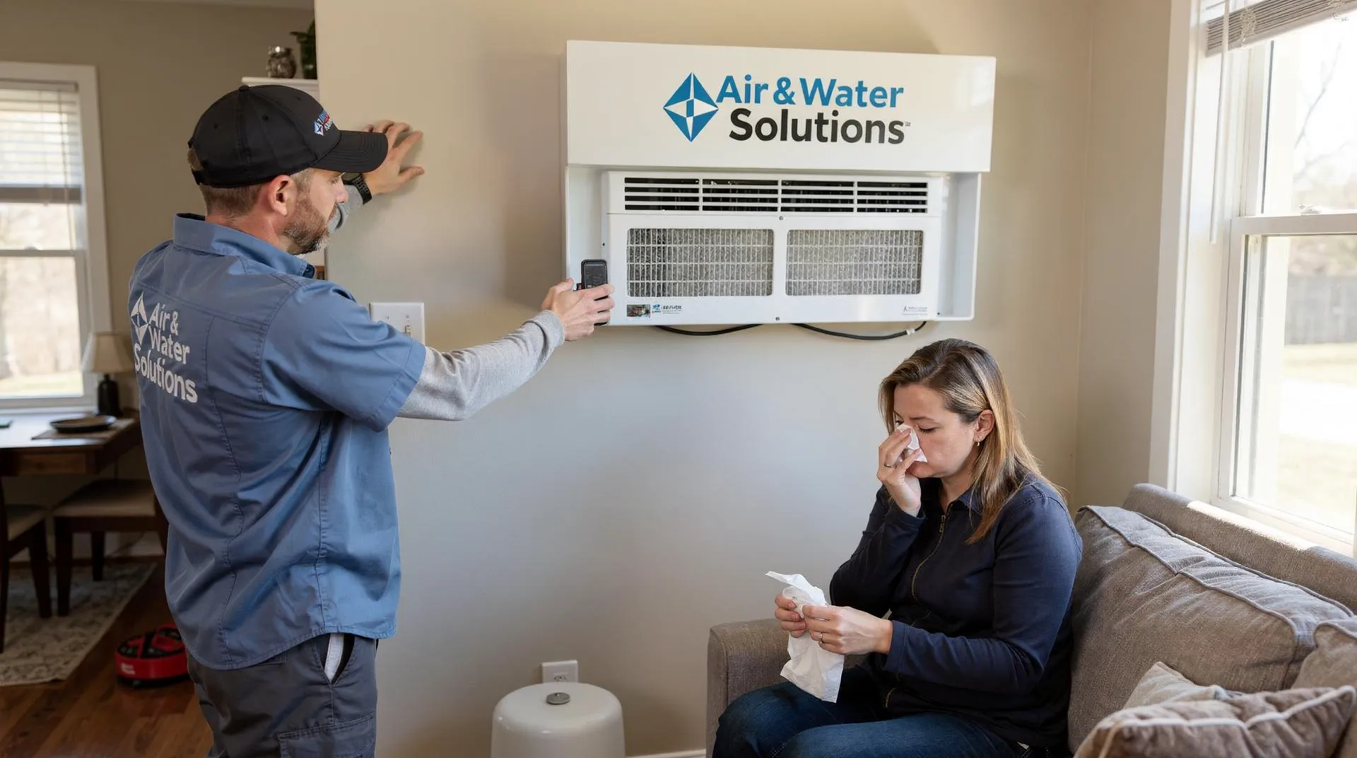 Those who suffer from allergies may see an increase in their symptoms when indoor air