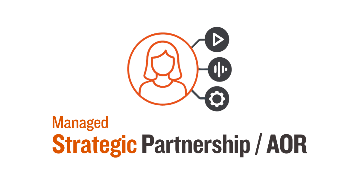 Icon representing Managed Strategic Partnership / AOR — ongoing strategic media management.