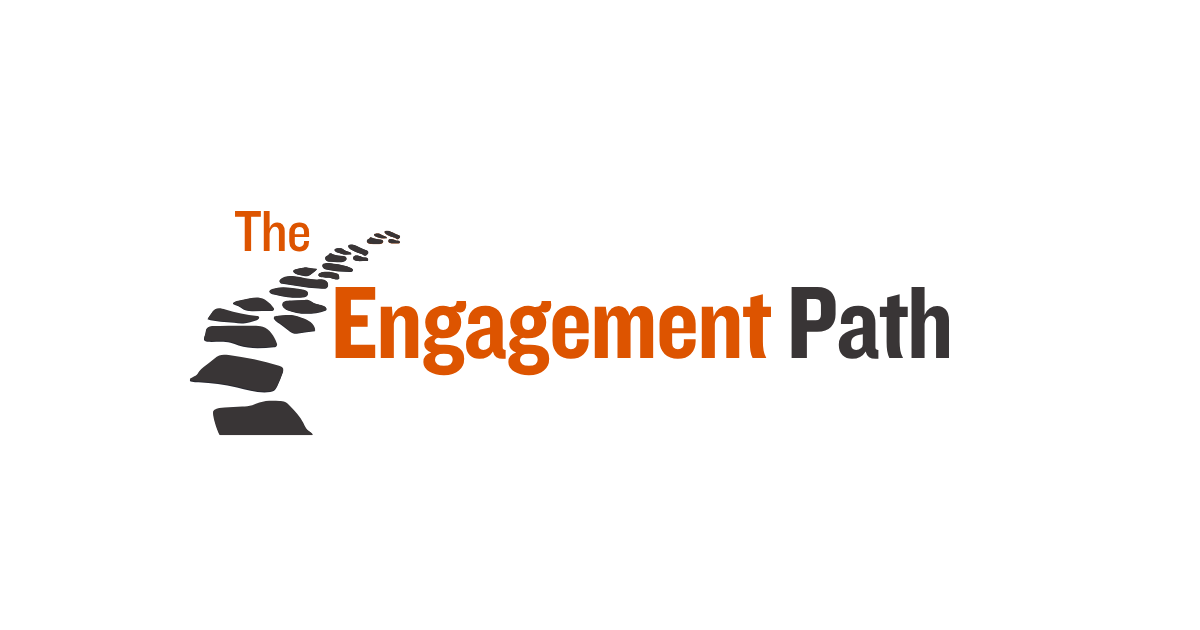 Logo with a winding road leading to an illuminated light bulb above the text 'Marketing Clarity Intensive'.