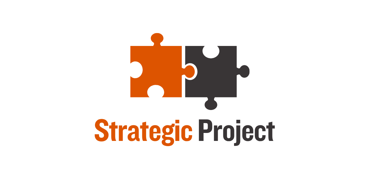 Strategic Project Logo with two puzzle pieces