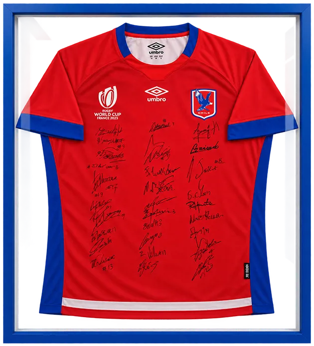 Camiseta de fútbol enmarcada