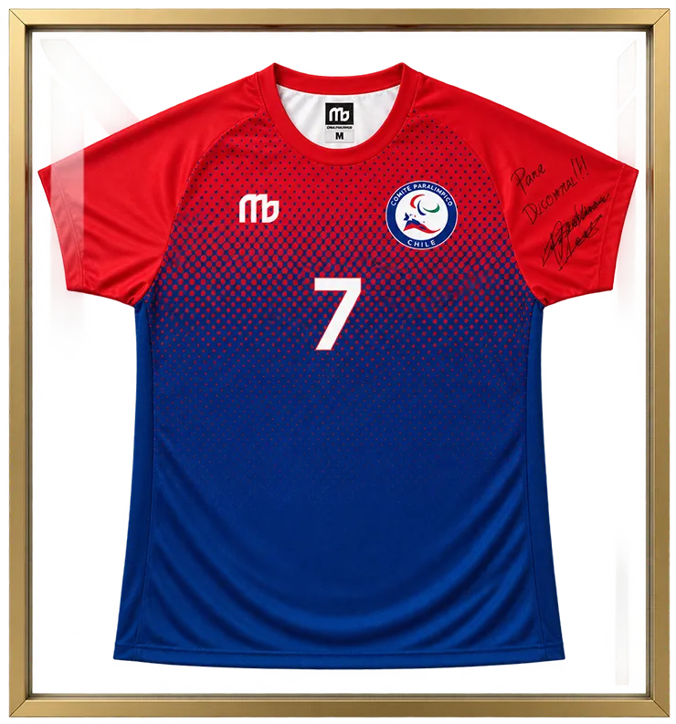 Camiseta de fútbol enmarcada