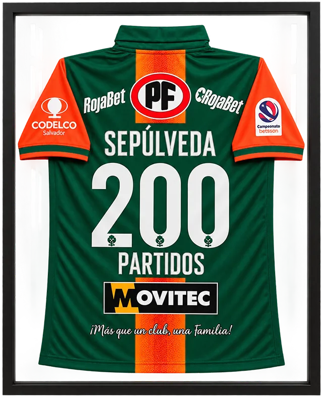 Camiseta de fútbol enmarcada