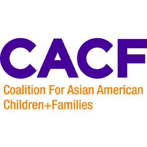 CACF logo with the text 'Coalition For Asian American Children+Families' in gray and orange.