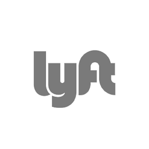 Lyft logo in lowercase stylized letters.