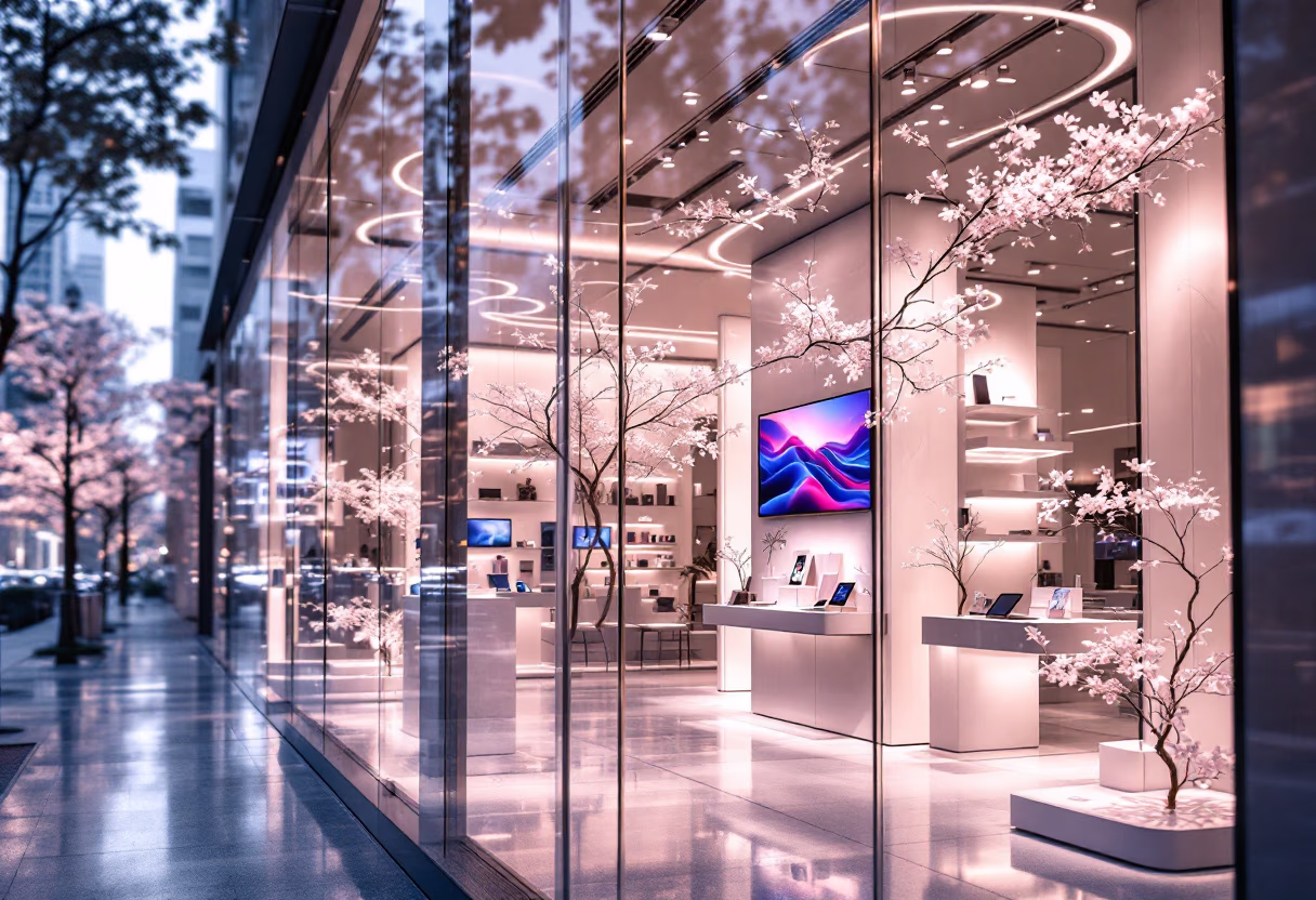 image of physical storefront (for a tech gadgets store)