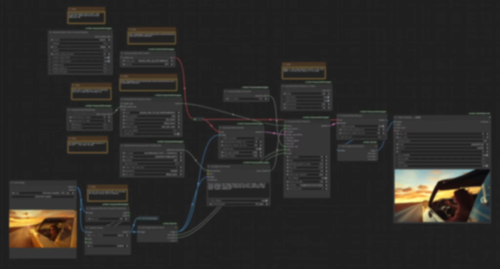 AIアシスタントビジュアル制作ワークフロー図
