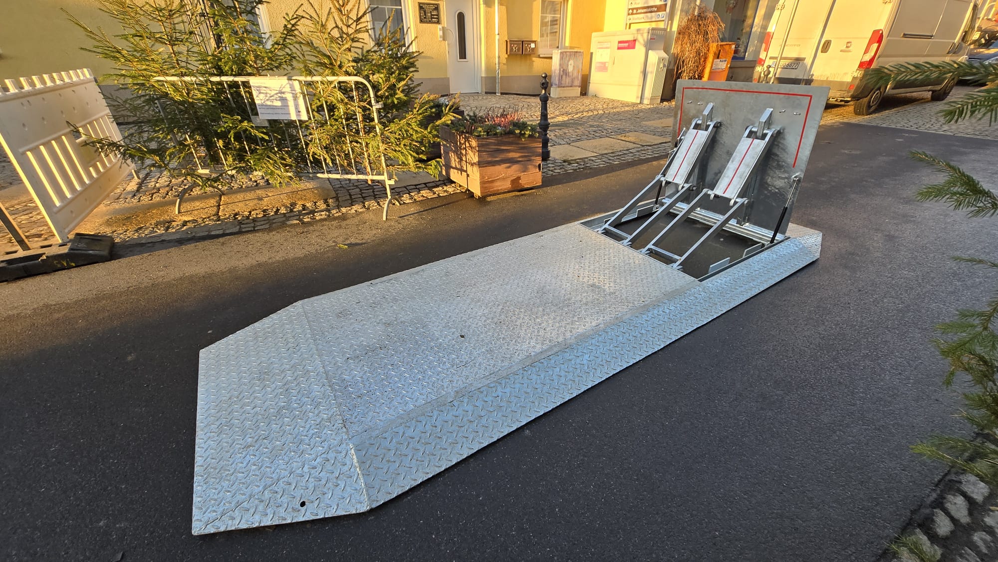 Mobile Straßensperren im öffentlichen Bereich
