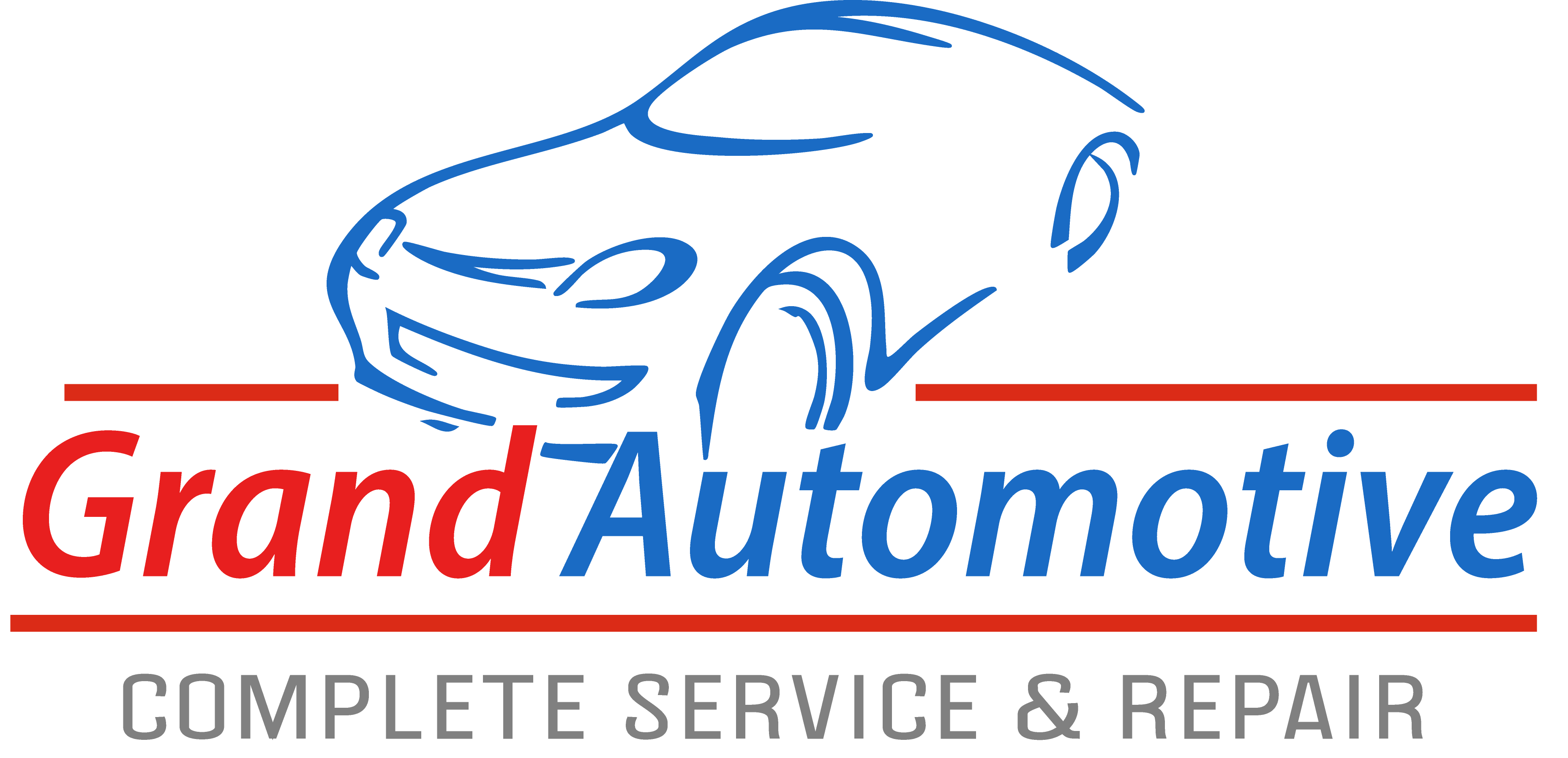 Grand Automotive logo, depicting a car above the company lettering.