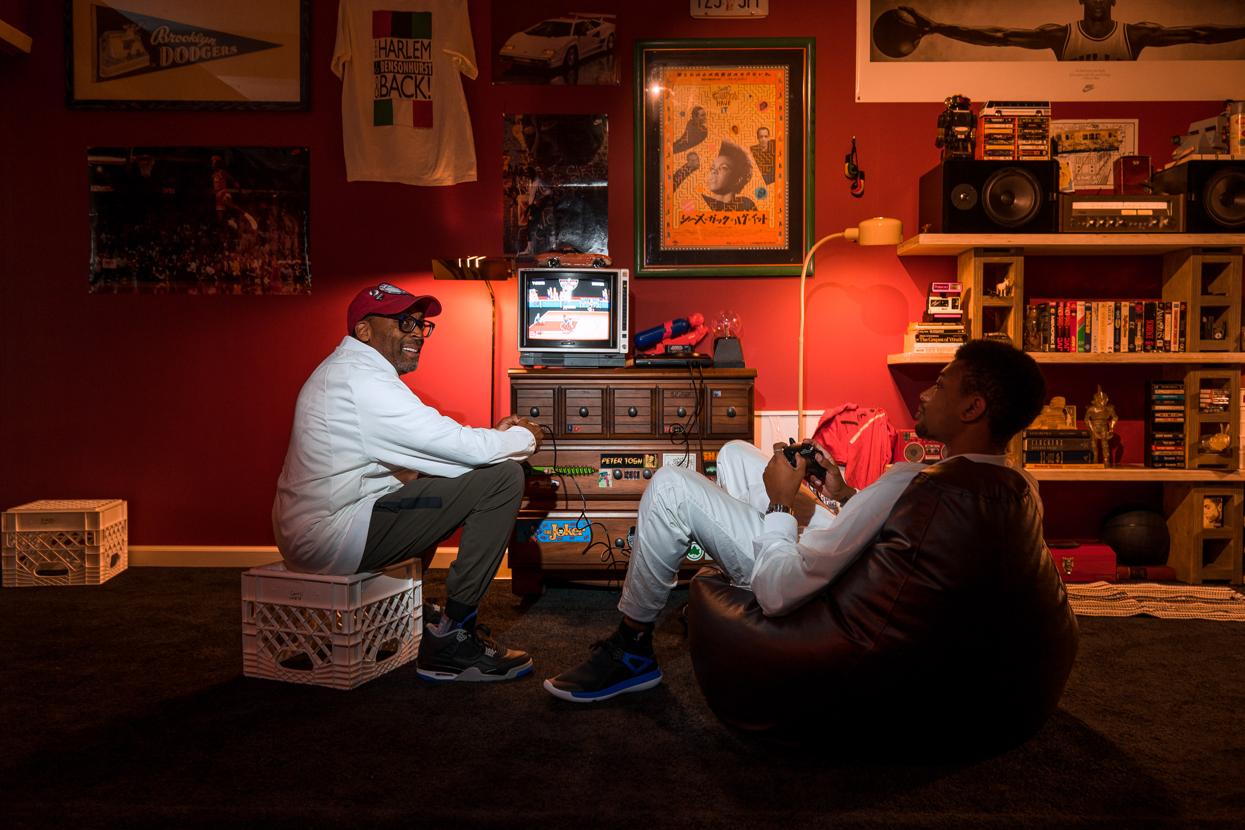 Photo by Sue Kwon, commissioned by Kiron Heriot-Darragh for Jordan Brand.Spike Lee and Jackson Lewis Lee for Jordan Brand