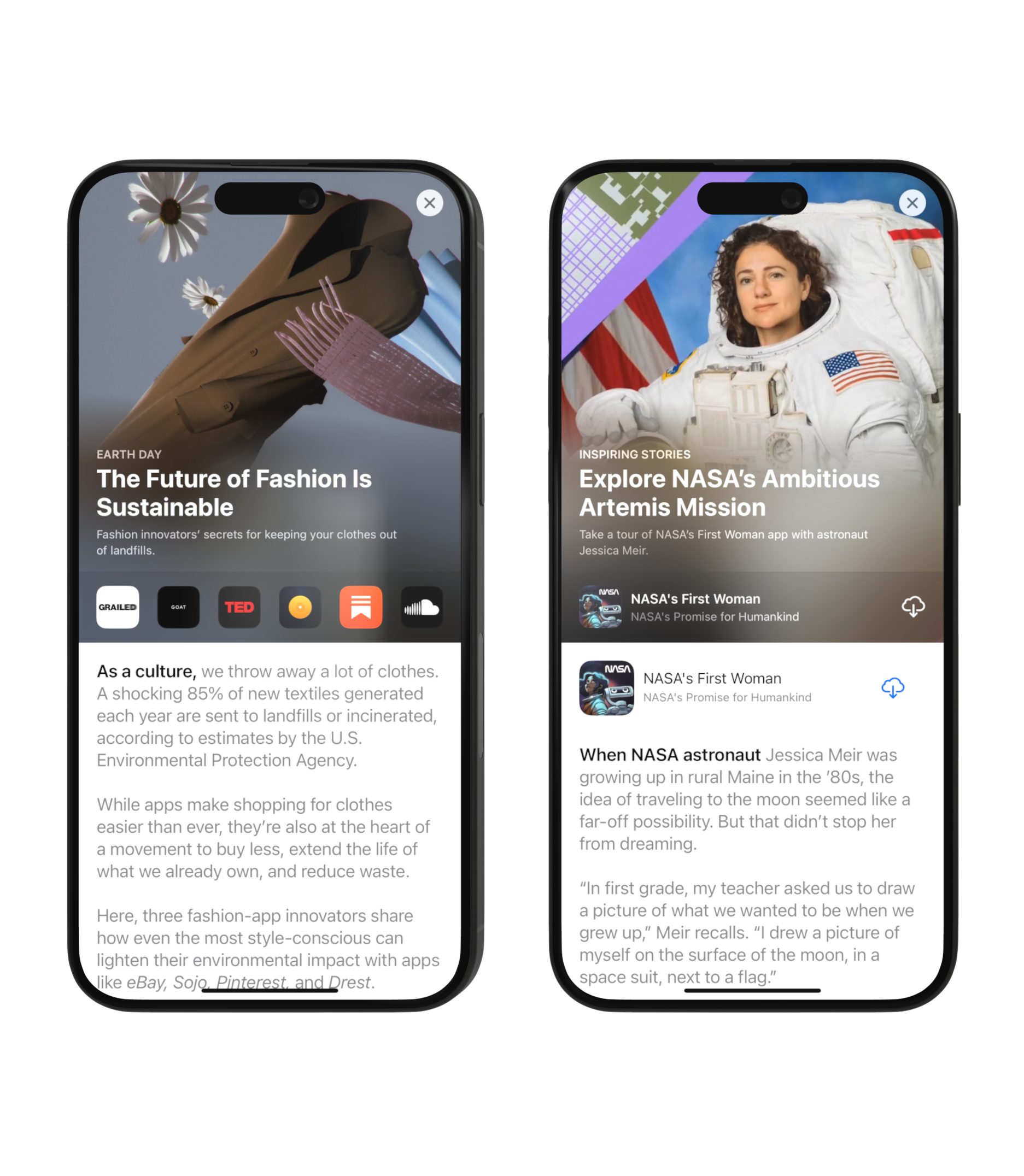 NASA's First Woman AR-powered app on the App Store