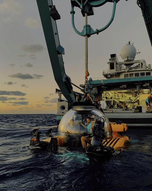 Photos by Sasha Arutyunova, commissioned by Kiron Heriot-Darragh.Capturing the submersibles for deep sea research partner OceanX, based in New York for Apple social.