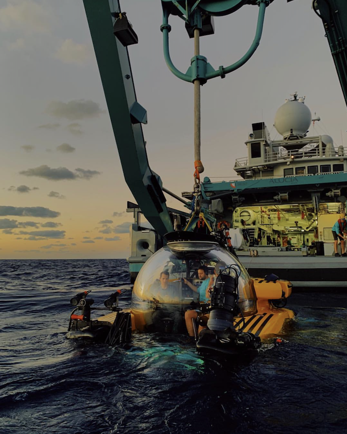 Photos by Sasha Arutyunova, commissioned by Kiron Heriot-Darragh.Capturing the submersibles for deep sea research partner OceanX, based in New York for Apple social.