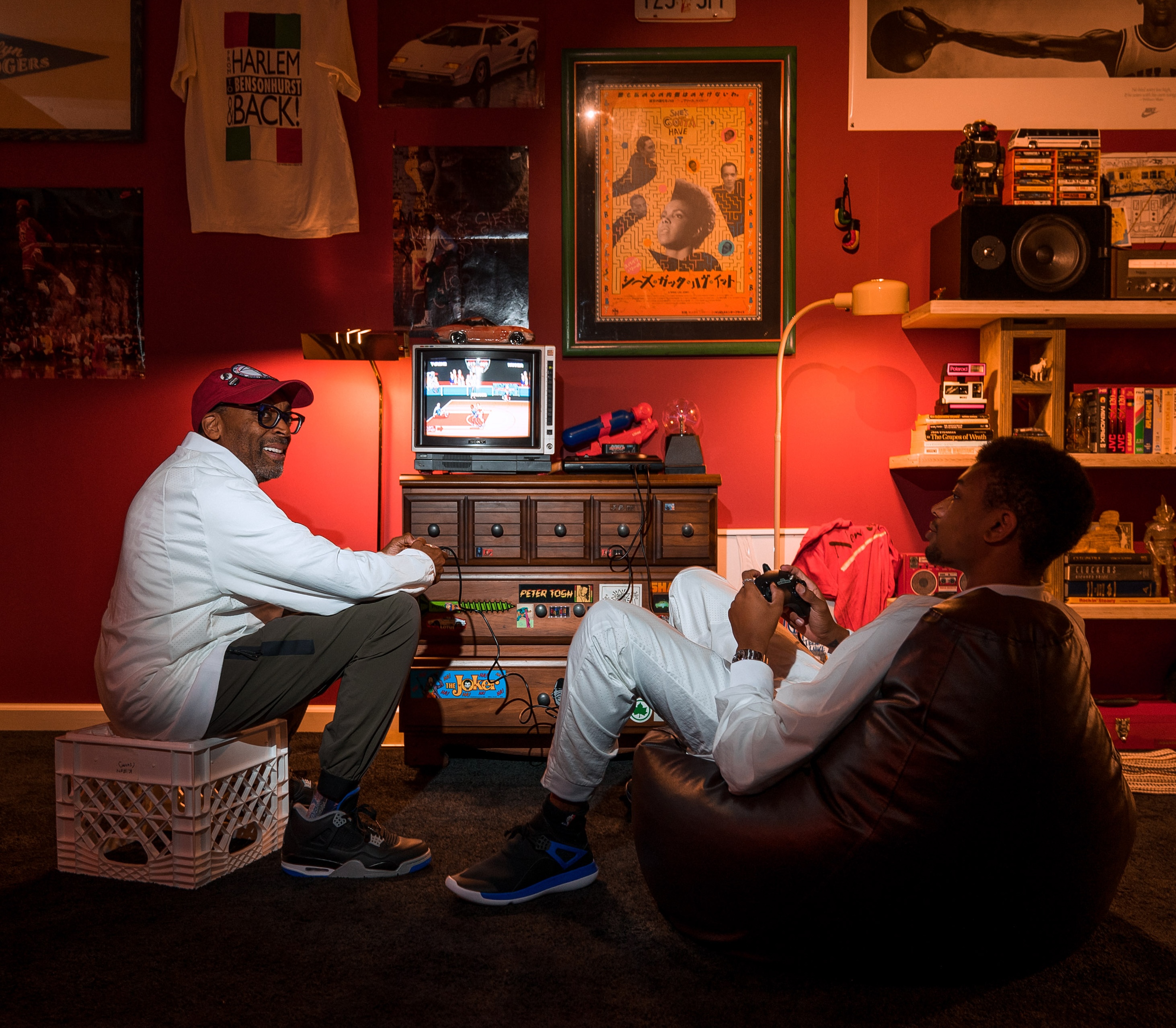 Photo by Sue Kwon, commissioned by Kiron Heriot-Darragh for Jordan Brand.Spike Lee and Jackson Lewis Lee for Jordan Brand